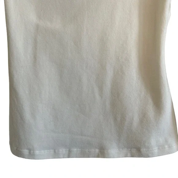 SKIMS Cream Ivory Crewneck Long Sleeve Tshirt Top Small - Picture 6 of 12